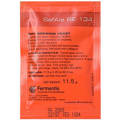 Купить SAFALE BE-134 11,5 г, дрожжи пивные, Fermentis, Франция.