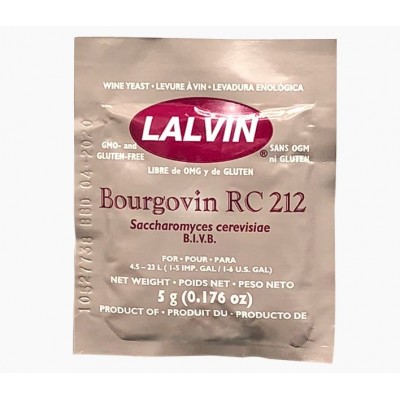 Купить Винные дрожжи Lalvin "Bourgovin RC212", 5 г