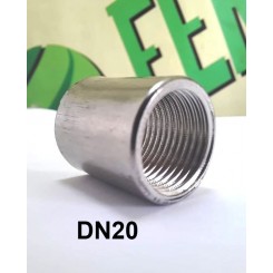 Муфта приварная DN-20 (3/4), внутренняя резьба, нерж AISI 304