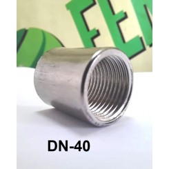 Муфта приварная DN-40 (1-1/2), внутренняя резьба, нерж AISI 304