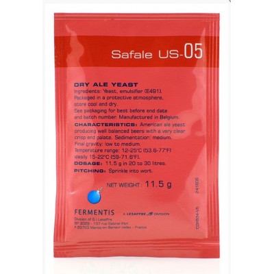 Купить Safale US-05, 11,5 г дрожжи пивные, Fermentis, Франция