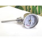 Термометр биметалический радиальный, 0-120С щуп 100 мм